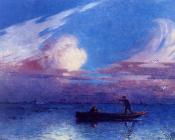 费迪南德卢瓦扬 - Nighttime Boat Ride at Briere